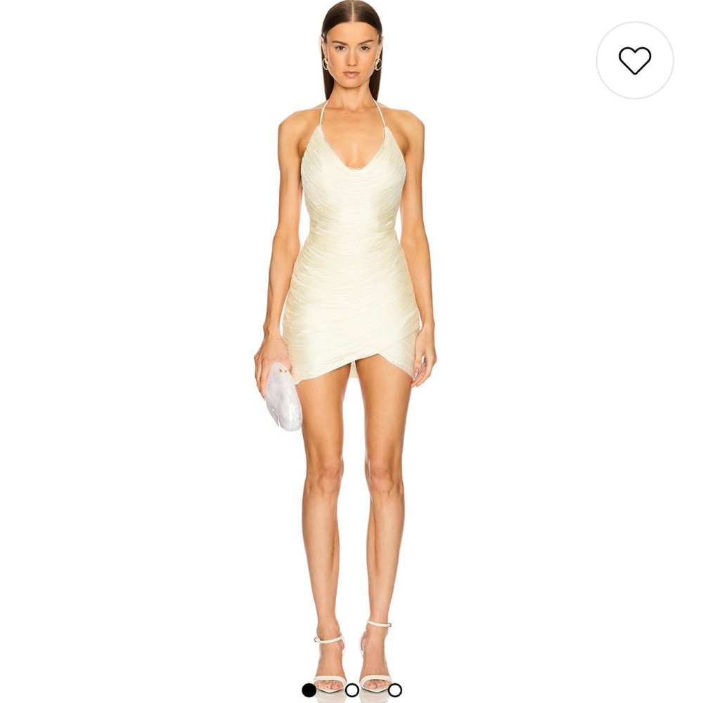 Michael Costello Skylar Mini Dress in Ivory S